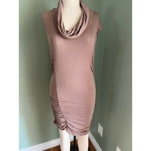 Kenar Slim Fit Bodycon Light Brown Dress Medium